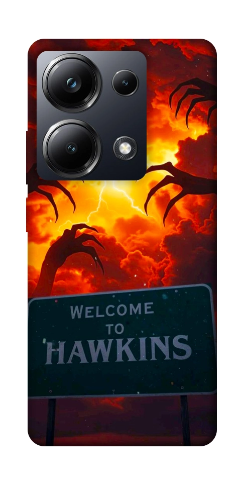 Чехол Welcome to hawkins для Xiaomi Poco M6 Pro 4G