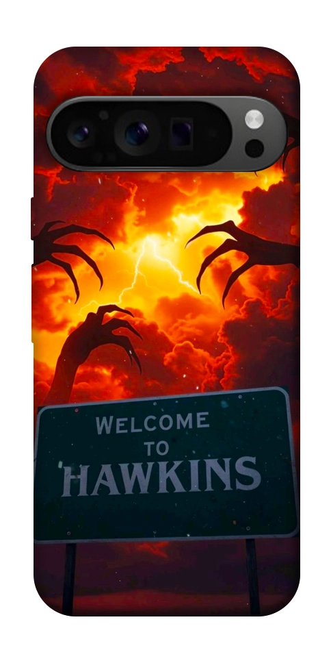 Чехол Welcome to hawkins для Google Pixel 9 Pro