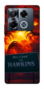 Чехол Welcome to hawkins для Infinix Note 40 Pro 4G