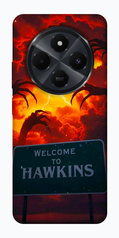 Чехол Welcome to hawkins для Xiaomi Redmi 14C