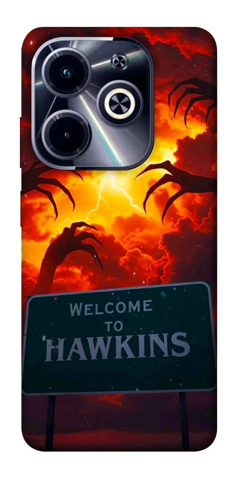 Чехол Welcome to hawkins для TECNO Spark 20