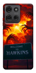 Чехол Welcome to hawkins для Motorola Moto G75 5G