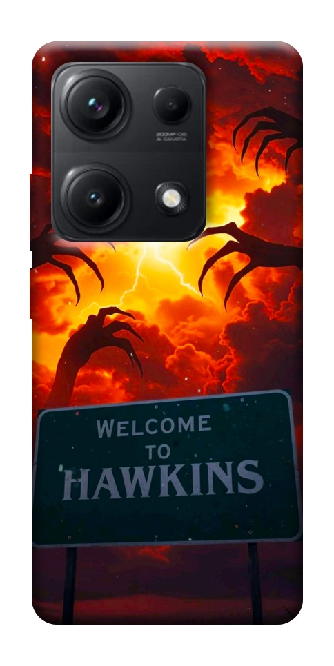 Чехол Welcome to hawkins для Xiaomi Redmi Note 14S