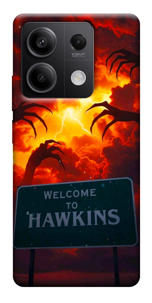 Чехол Welcome to hawkins для Xiaomi Redmi Note 13 5G