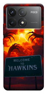 Чехол Welcome to hawkins для Xiaomi Poco F6 Pro