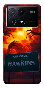 Чохол Welcome to hawkins для Xiaomi Poco X6 Pro
