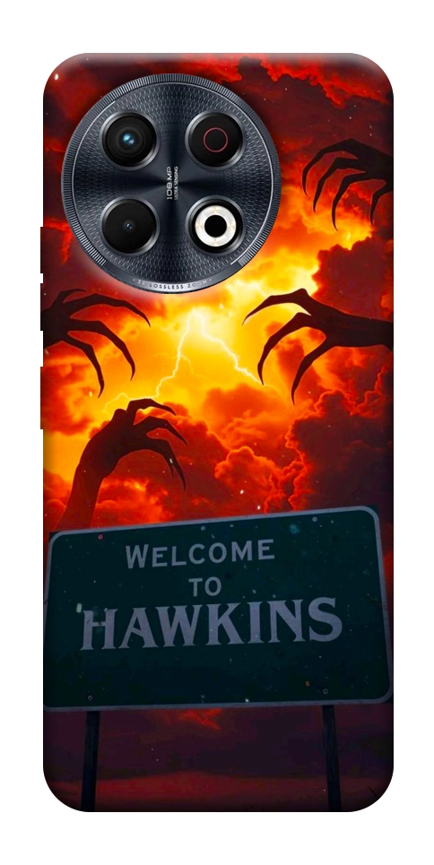Чехол Welcome to hawkins для TECNO Spark 30 Pro (KL7)