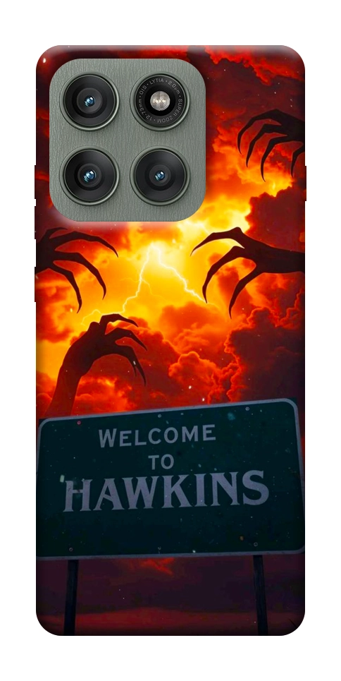 Чехол Welcome to hawkins для Motorola Edge 60 Pro