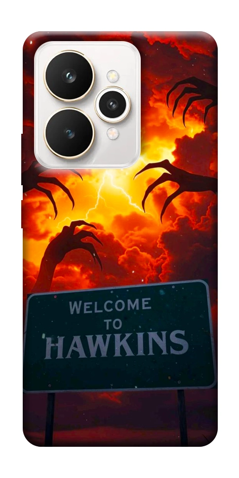 Чехол Welcome to hawkins для Realme 15