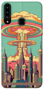 Чехол Сolorful explosion для Galaxy A20s (2019)