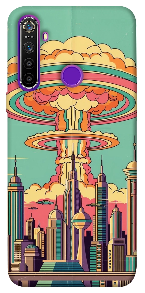 Чехол Сolorful explosion для Realme 5
