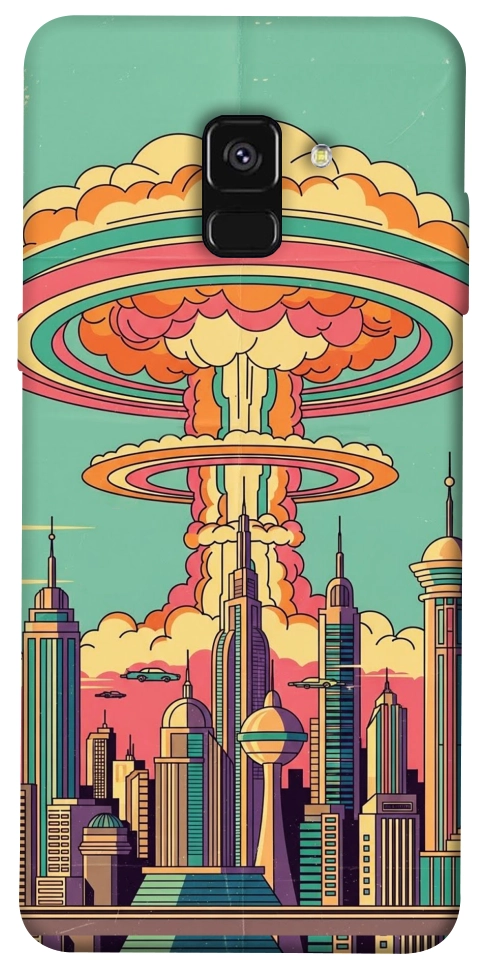 Чехол Сolorful explosion для Galaxy A8 (2018)
