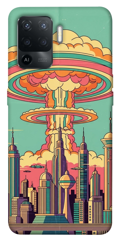 Чехол Сolorful explosion для Oppo Reno 5 Lite