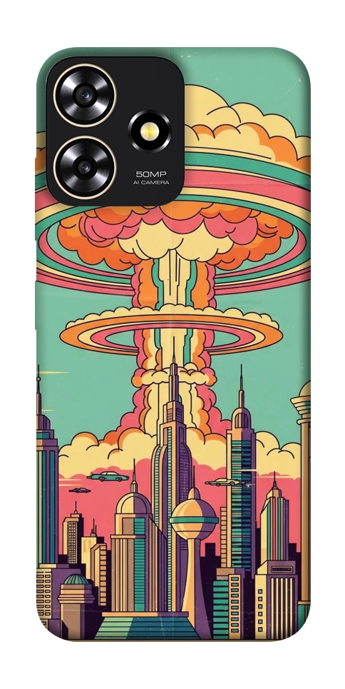 Чехол Сolorful explosion для ZTE Blade A73 4G