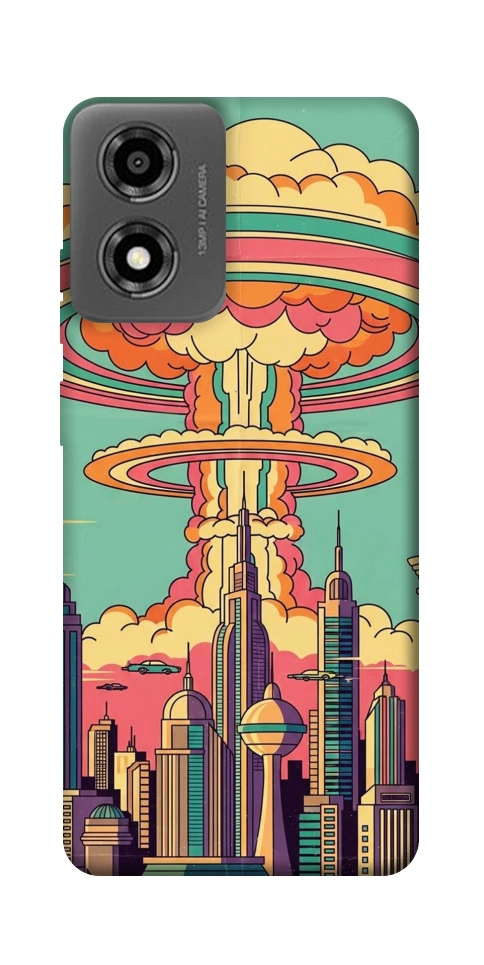 Чехол Сolorful explosion для Motorola Moto E14