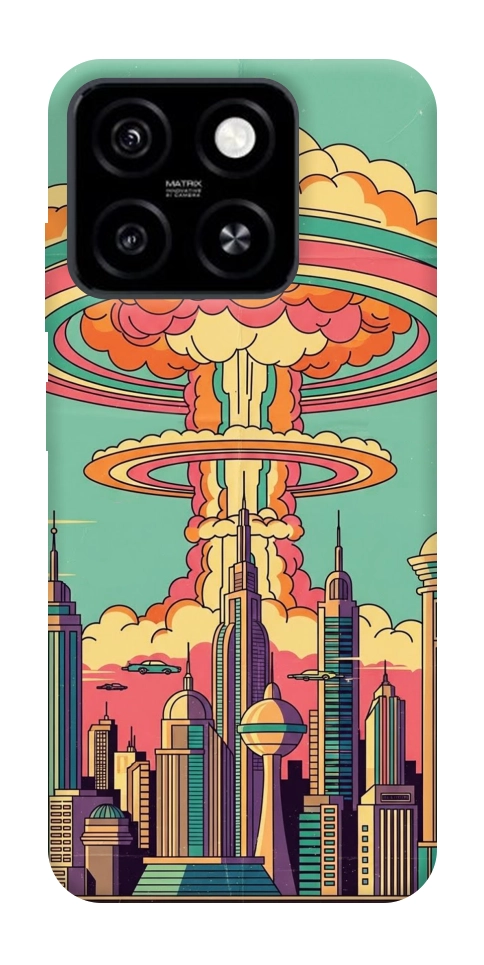Чехол Сolorful explosion для ZTE Blade A55 4G