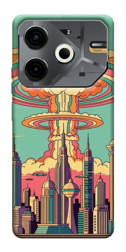 Чехол Сolorful explosion для TECNO Pova 6 Neo (LI6)