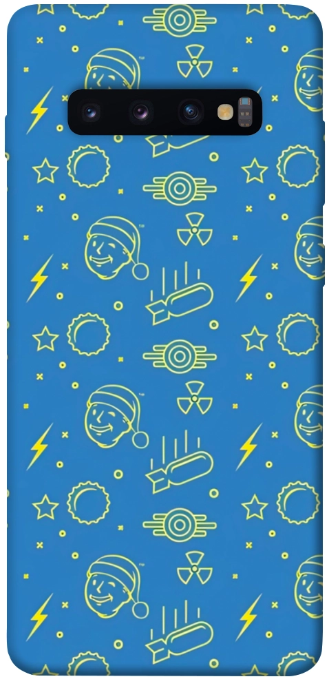Чехол Fallout pattern для Galaxy S10 Plus (2019)