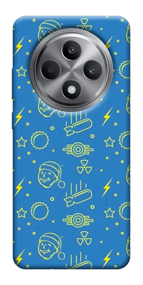 Чехол Fallout pattern для Oppo Reno 12 F 4G