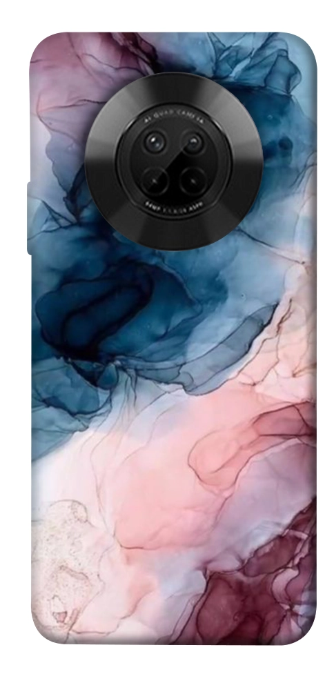 Чехол Розово-голубые разводы для Huawei Y9a