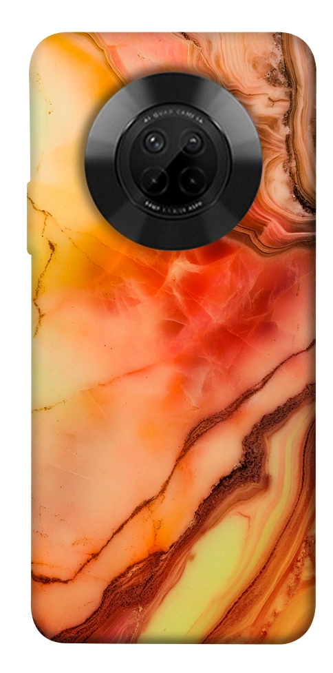 Чохол Червоний корал мармур для Huawei Y9a