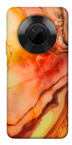 Чехол Красный коралл мрамор для Huawei Y9a