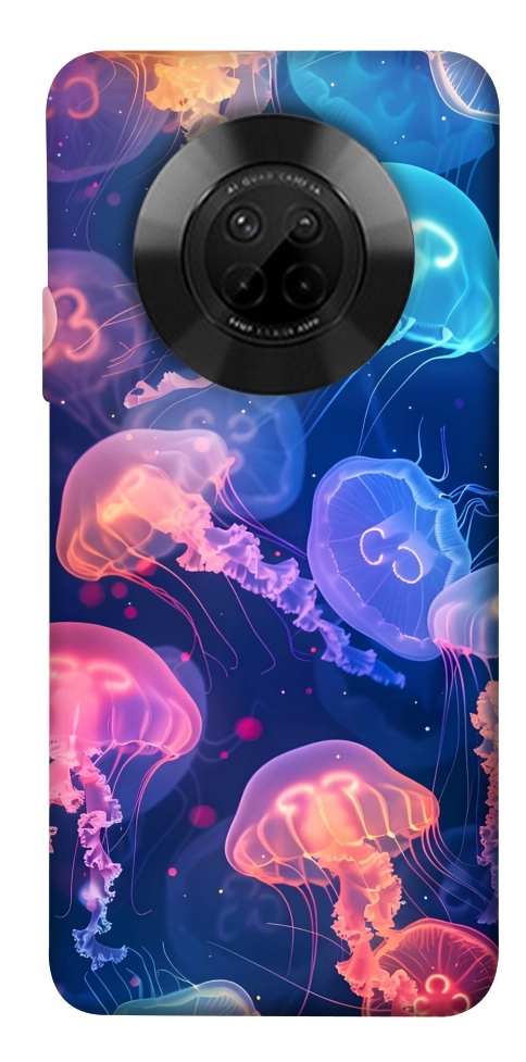 Чехол Neon jellyfishes для Huawei Y9a