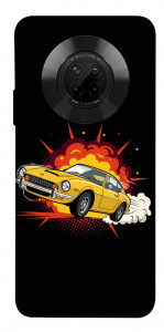 Чохол Retro comics car black для Huawei Y9a