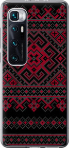 Чехол для Xiaomi Mi 10 Ultra Вышиванка 52 (Черный)