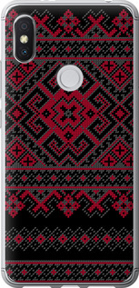 Чохол для Xiaomi Redmi S2 Вишиванка 52 (Чорний)