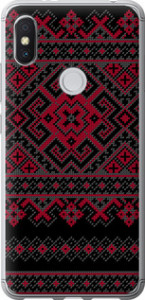 Чохол для Xiaomi Redmi S2 Вишиванка 52 (Чорний)