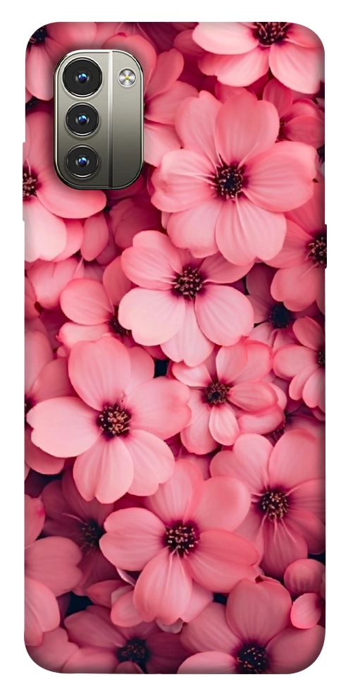 Чохол Pink flowers для Nokia G11
