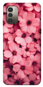 Чохол Pink flowers для Nokia G11