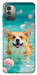 Чохол Swimming corgi для Nokia G11
