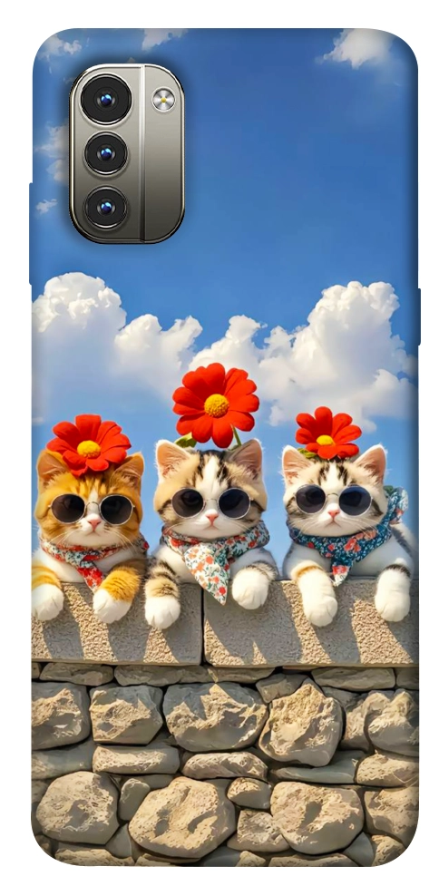Чохол Flower cats для Nokia G11