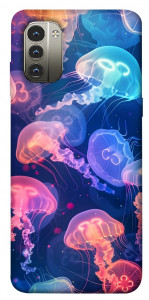 Чохол Neon jellyfishes для Nokia G11