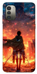 Чохол Attack on titan eren для Nokia G11