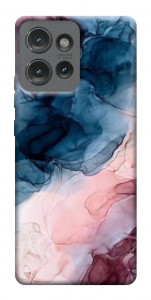 Чехол Розово-голубые разводы для Motorola Edge 50