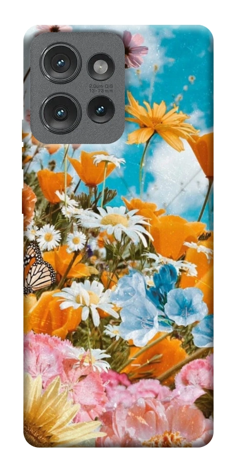 Чехол Летние цветы для Motorola Edge 50