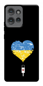 Чехол З Україною в серці для Motorola Edge 50