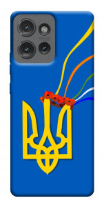 Чехол Квітучий герб для Motorola Edge 50