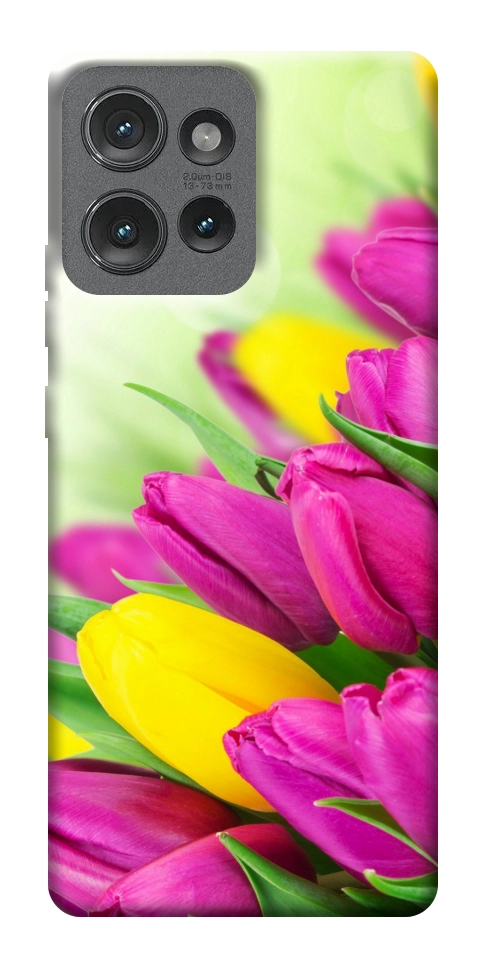 Чехол Красочные тюльпаны для Motorola Edge 50