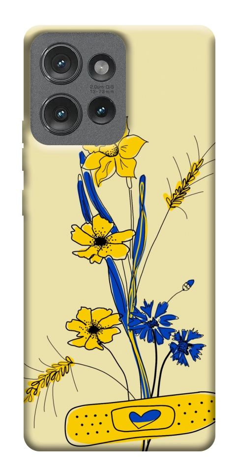 Чехол Українські квіточки для Motorola Edge 50