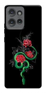 Чехол Snake in flowers для Motorola Edge 50