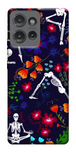 Чехол Yoga skeletons для Motorola Edge 50