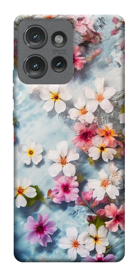 Чехол Floating flowers для Motorola Edge 50
