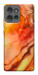 Чехол Красный коралл мрамор для Motorola Edge 50