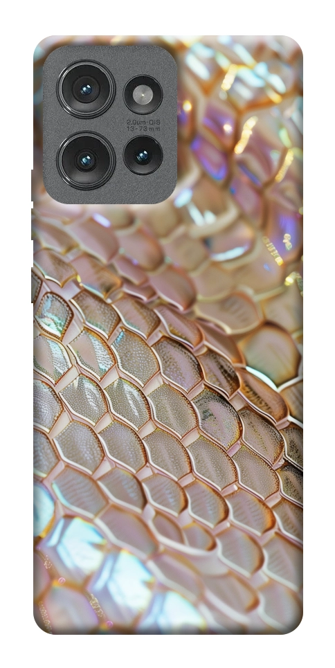 Чехол Gold snake skin для Motorola Edge 50