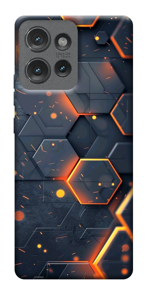 Чохол Burning hex pattern для Motorola Edge 50