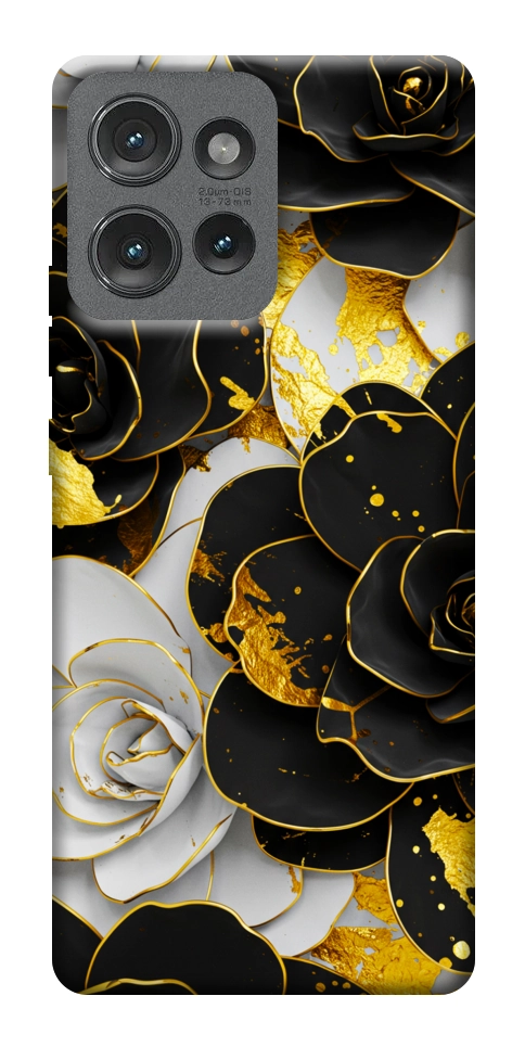 Чехол Flower black-white для Motorola Edge 50